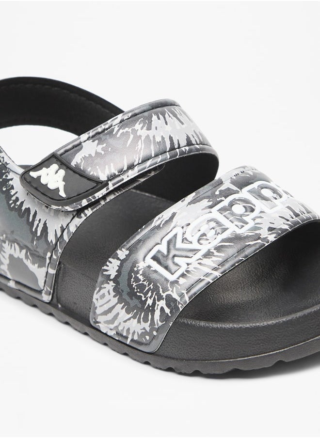 Kappa - Boys' Printed Floaters with Hook and Loop Closure - Image 1