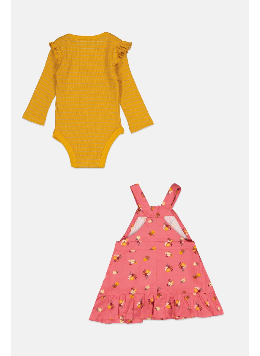Nanette lepore Toddlers Girl 2 Pieces Printed Top With Dress Set, Multicolor  - Image 3