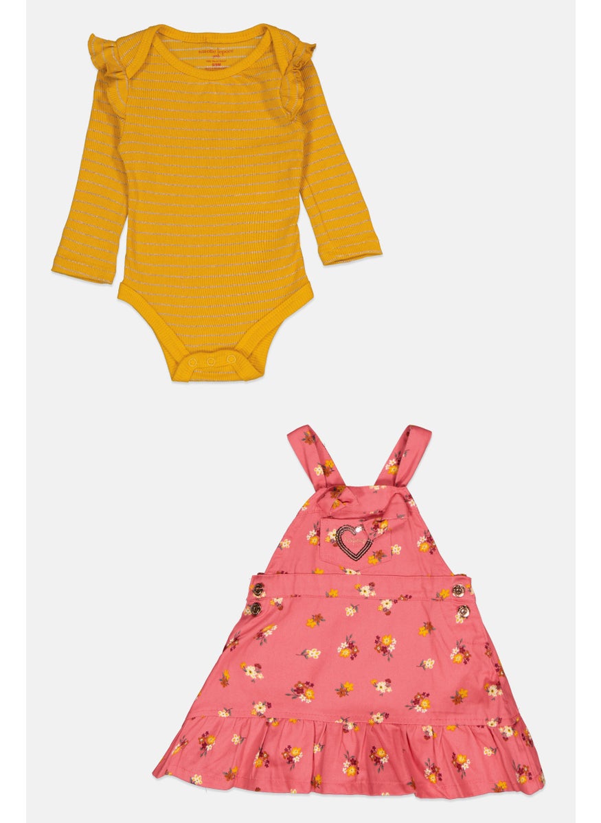 Nanette lepore Toddlers Girl 2 Pieces Printed Top With Dress Set, Multicolor  - Image 1