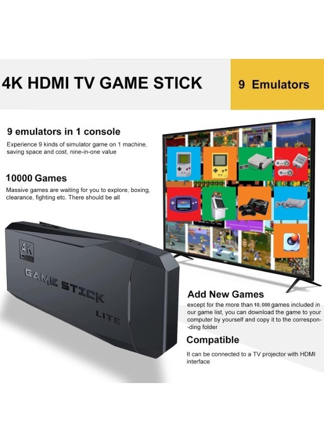 JAJEEK Good Ontv 4K Digital Video Game Console with 10000 Games and Original 2.4G Wireless Controllers - Image 4