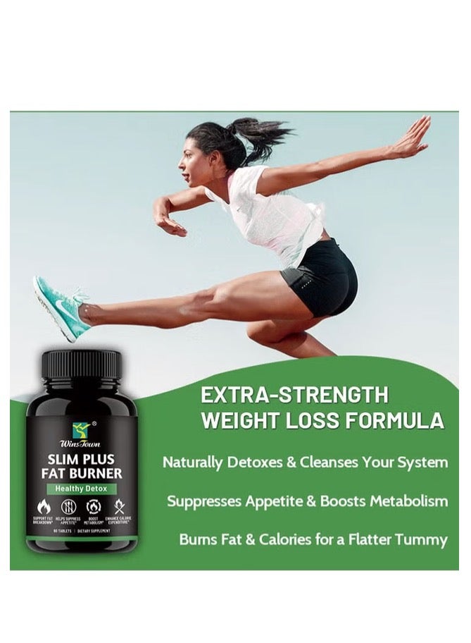 Wins Town Slim Plus Fat Burner Healthy Detox Burning Fat Slimming Tablets (Alternative Sleeve Gag)  - Image 4