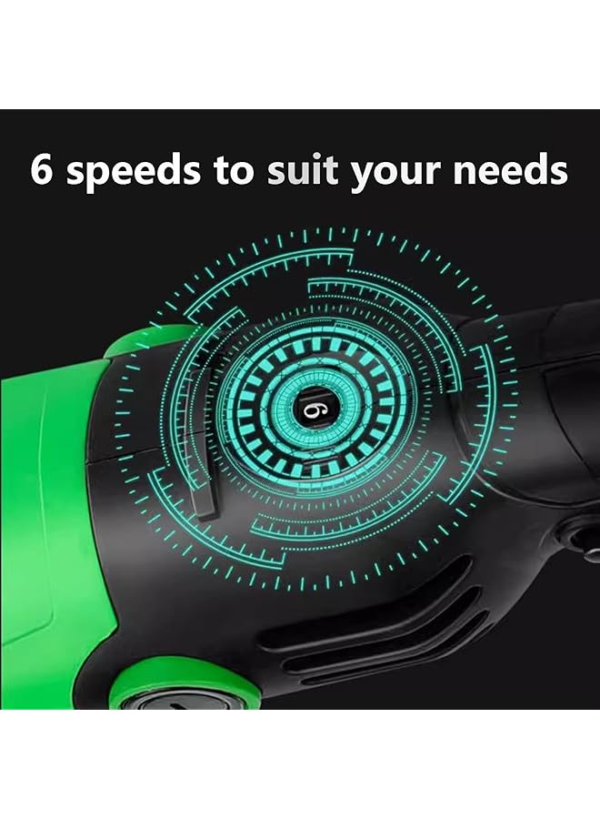 erorex 2000W Angle Grinder Angle Grinders Ø100Mm 11000 Rpm Grinders Power Tools For Metal Wood With Side Handle 2 Cutting Discs 10 Sandpaper 6 Carbon Brush Grinding Wheel Self Adhesive Disk - Image 3