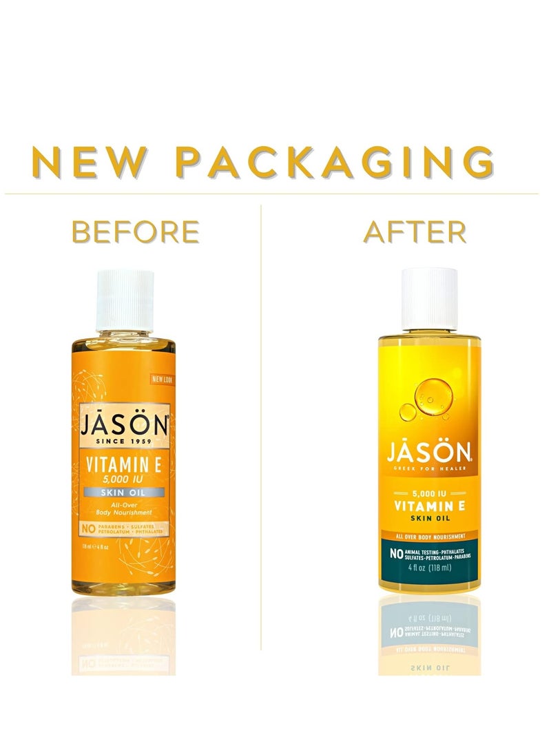 Jason JASON Vitamin E 5,000 IU Moisturizing Body Oil, For Hair, Face, and Body, 4 Fluid Ounces  - Image 3