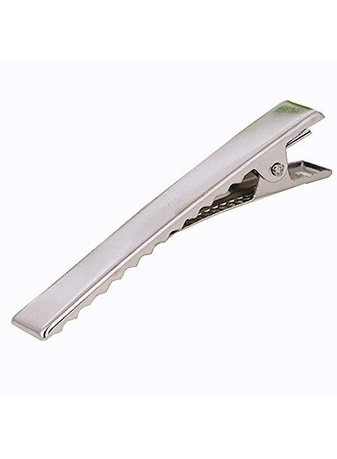 Teensery 100 Pcs 3.1 Inch Silver Diy Hair Clips Metal Alligator Clip For Hair Care Styling Tools Arts & Crafts Projects Women Styling - Image 2