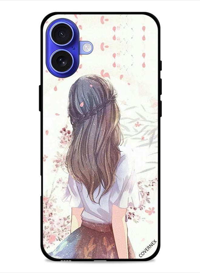 Covernex غطاء حماية لجهاز آيفون 16 بلس من أبل فتاة لطيفة تتفكر بعمق - Image 1