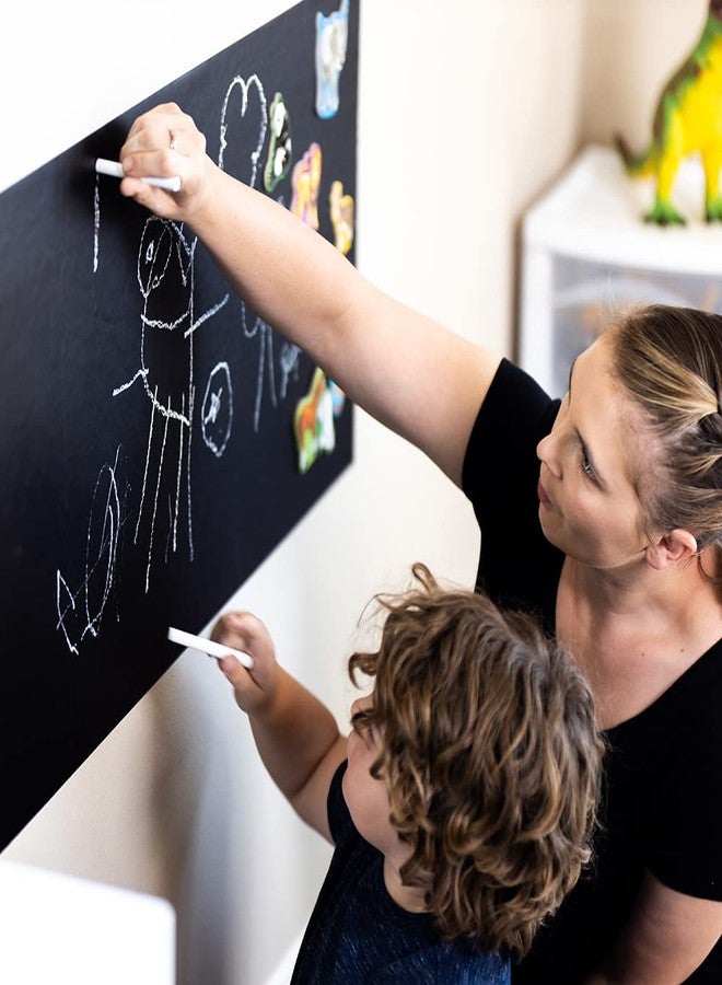 Chalknetic Magnetic Chalkboard Contact Paper, Self Adhesive Magnet Wall Board, Peel and Stick Magnetic Wallpaper for Kids Toddlers Preschool Playroom Bedroom Wall, 39" x 18" - Image 4