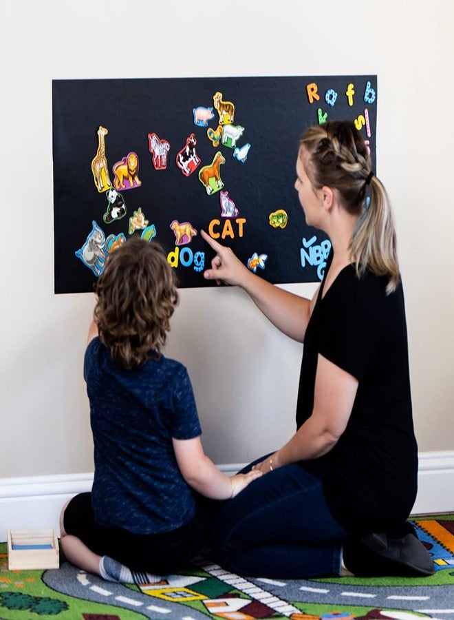 Chalknetic Magnetic Chalkboard Contact Paper, Self Adhesive Magnet Wall Board, Peel and Stick Magnetic Wallpaper for Kids Toddlers Preschool Playroom Bedroom Wall, 39" x 18" - Image 3