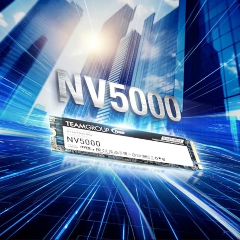 SSD للكمبيوتر المحمول وسطح المكتب مع ذاكرة تخزين مؤقت SLC، عامل الشكل M.2 2280، لون أسود، سرعة قراءة/كتابة تصل إلى 5000/3000 ميجابايت/ثانية - Image 4