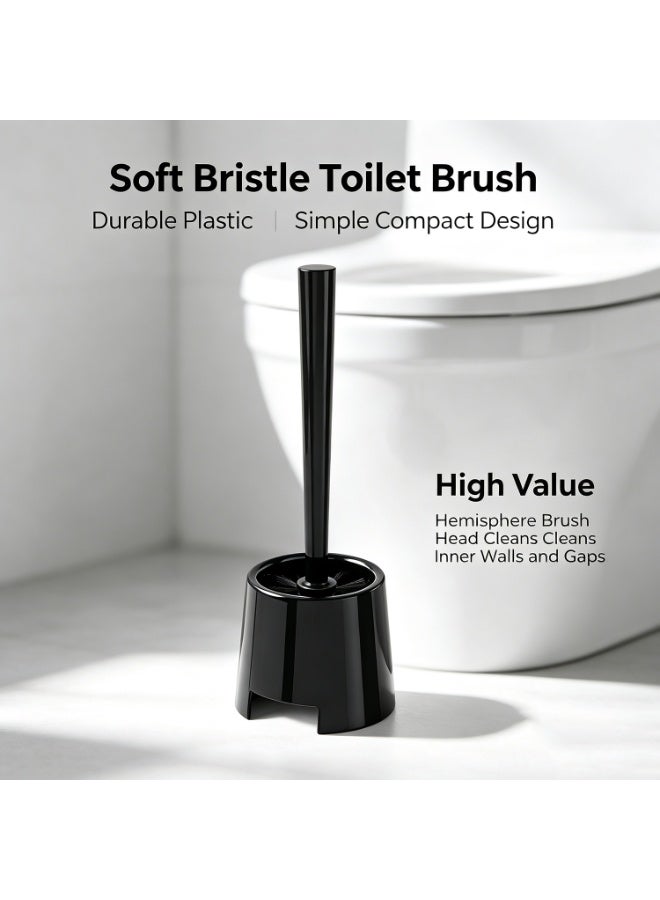 Toilet Brush Holder, Cleaning Accessories Multi Color Elegant Design Gripped Handle Convenient,Oilet Bowl Brush For Bathroom,36.5cm - Image 5