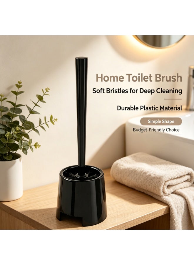 Toilet Brush Holder, Cleaning Accessories Multi Color Elegant Design Gripped Handle Convenient,Oilet Bowl Brush For Bathroom,36.5cm - Image 4