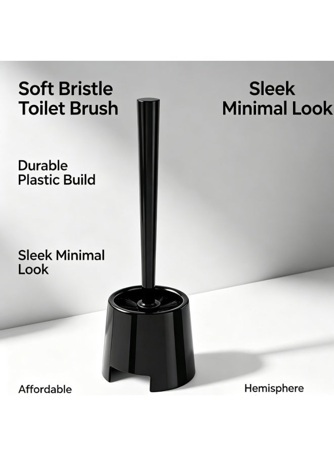 Toilet Brush Holder, Cleaning Accessories Multi Color Elegant Design Gripped Handle Convenient,Oilet Bowl Brush For Bathroom,36.5cm - Image 2