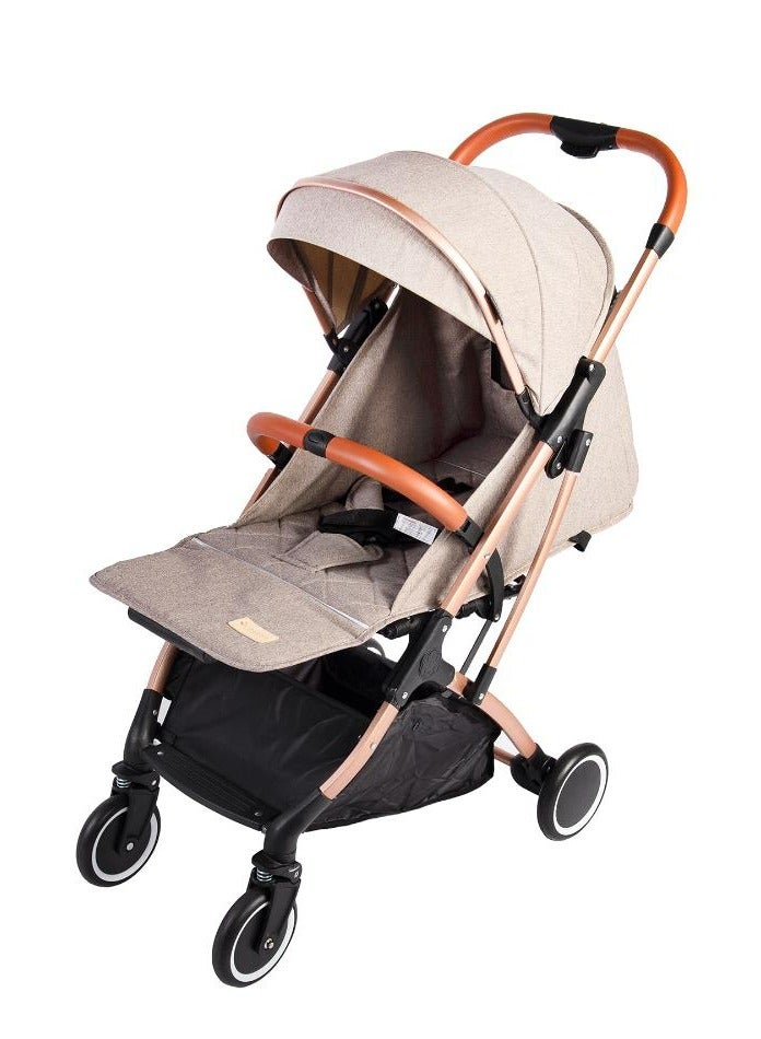 Bumble & Bird Travel Light Cabin Stroller - Beige (0-15kg) - Image 1