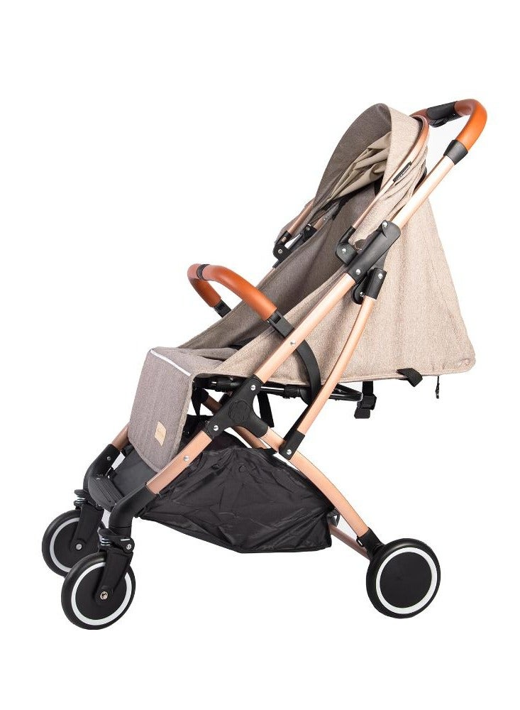 Bumble & Bird Travel Light Cabin Stroller - Beige (0-15kg) - Image 5