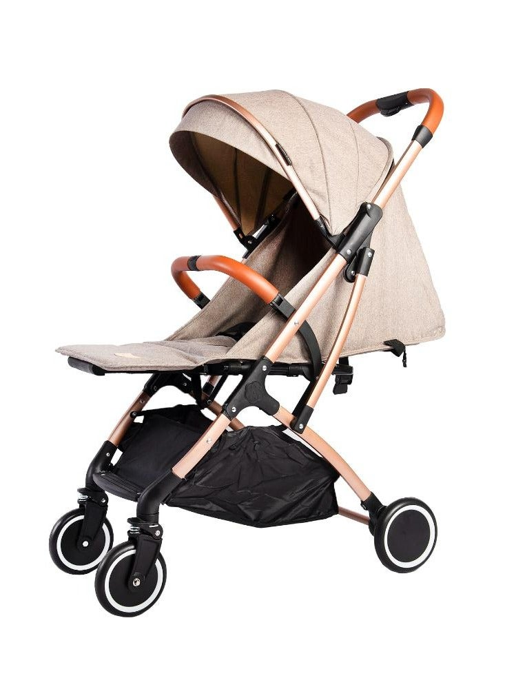 Bumble & Bird Travel Light Cabin Stroller - Beige (0-15kg) - Image 3