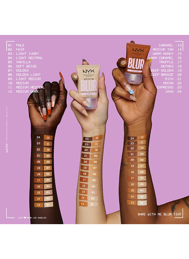 NYX PROFESSIONAL MAKEUP - Bare With Me Blur Tint Foundation - Vanilla - Image 1