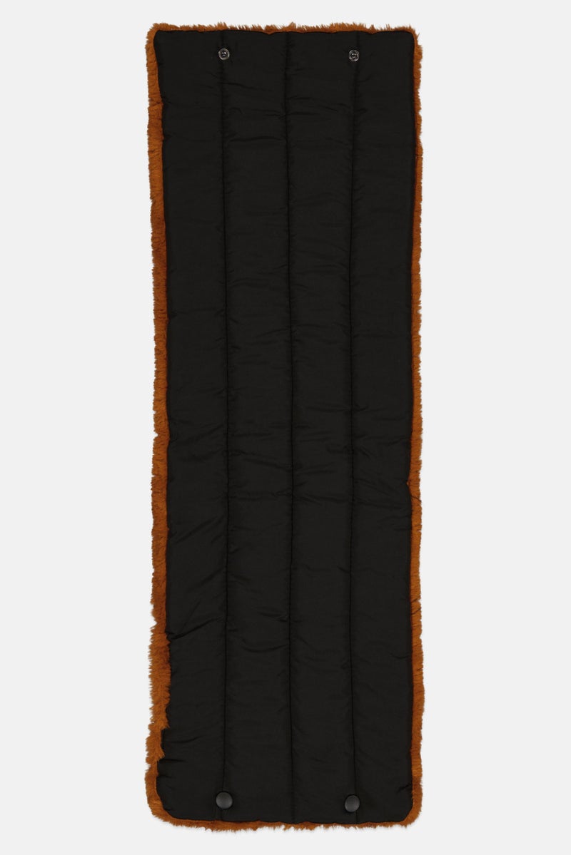 Reserved Women Quilted Scarf  77 L x  28 H cm, Dark Tan - Image 2