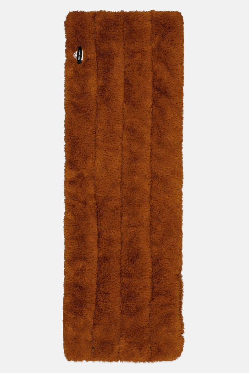 Reserved Women Quilted Scarf  77 L x  28 H cm, Dark Tan - Image 1