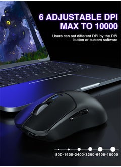 AULA SC580 Wireless Gaming Mouse, Tri-Mode 2.4G/BT/USB-C Gaming Mouse for Laptop/PC/Mac/Tablet  - Image 5