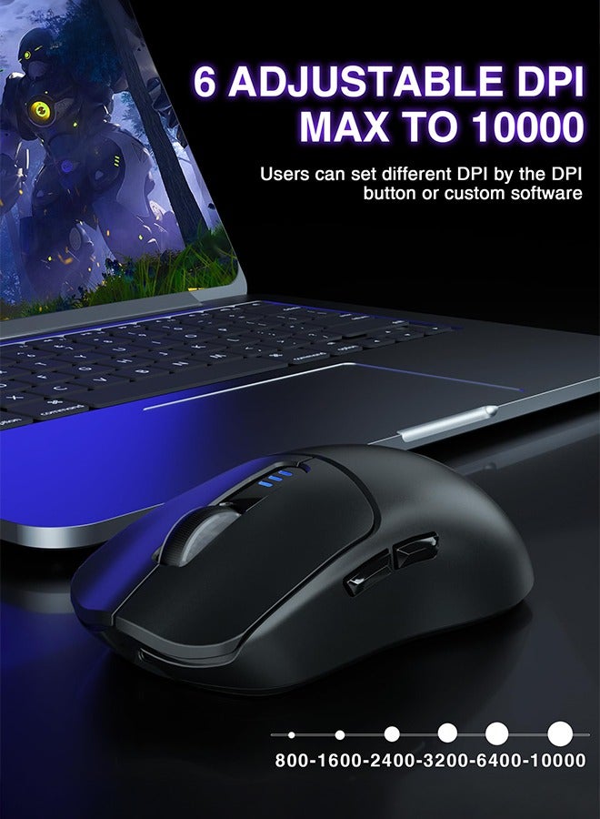AULA SC580 Wireless Gaming Mouse, Tri-Mode 2.4G/BT/USB-C Gaming Mouse for Laptop/PC/Mac/Tablet - Image 5