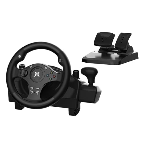 DOYO Racing Wheel, 270° Degree Driving Simulator Race Xbox Steering Wheel and Pedals with Dual Vibration, Gaming Steering Wheel for PC, PS4, Xbox One, Xbox Series X|S, PS3, Switch - Image 1