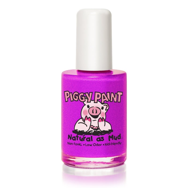 Piggy Paint | 100% Non-Toxic Girls Nail Polish | Safe, Cruelty-free, Vegan, & Low Odor for Kids | Groovy Grape - Image 1