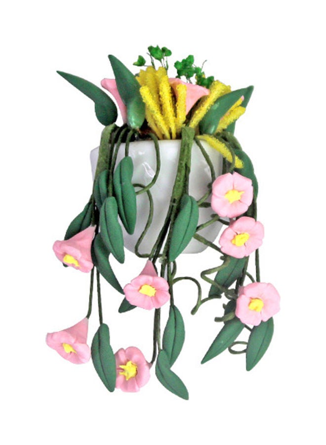 NIBEMINENT Hanging Potted Flowers Model Ornament for Dollhouse - Image 1