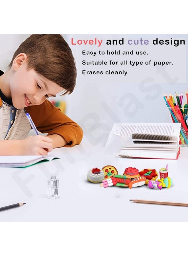 فنبلاست ممحاة فن بلاست كاندي بالاس للأطفال - مجموعة ممحاة أقلام رصاص لطيفة وملونة للأطفال، مجموعة أدوات مدرسية للأطفال، ممحاة أنيقة، هدايا عيد ميلاد للأطفال (عبوة من 23 قطعة) - Image 4