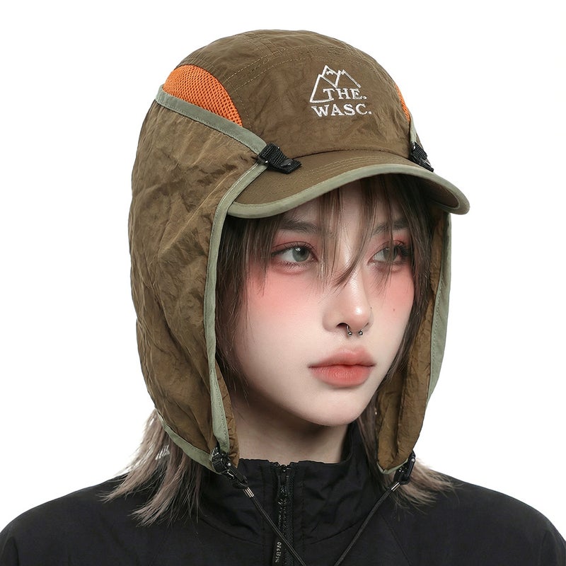 WASC Outdoor Korean Style Detachable Quick-Dry Sun-Protection Baseball Cap with Cape - Image 3