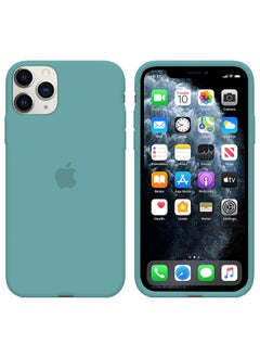CATANES 2 Packs For iPhone 11 Pro Max Case and Screen Protector Slim Silicone Case Soft Anti-Scratch Full Body Shockproof Protective Case Cover Aquamarine  - Image 3