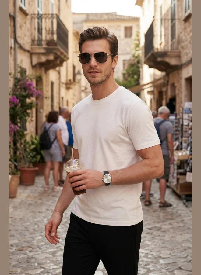 بوراتي Buratti Regular Fit Crew Neck T-Shirt Men's T-Shirt 5902985