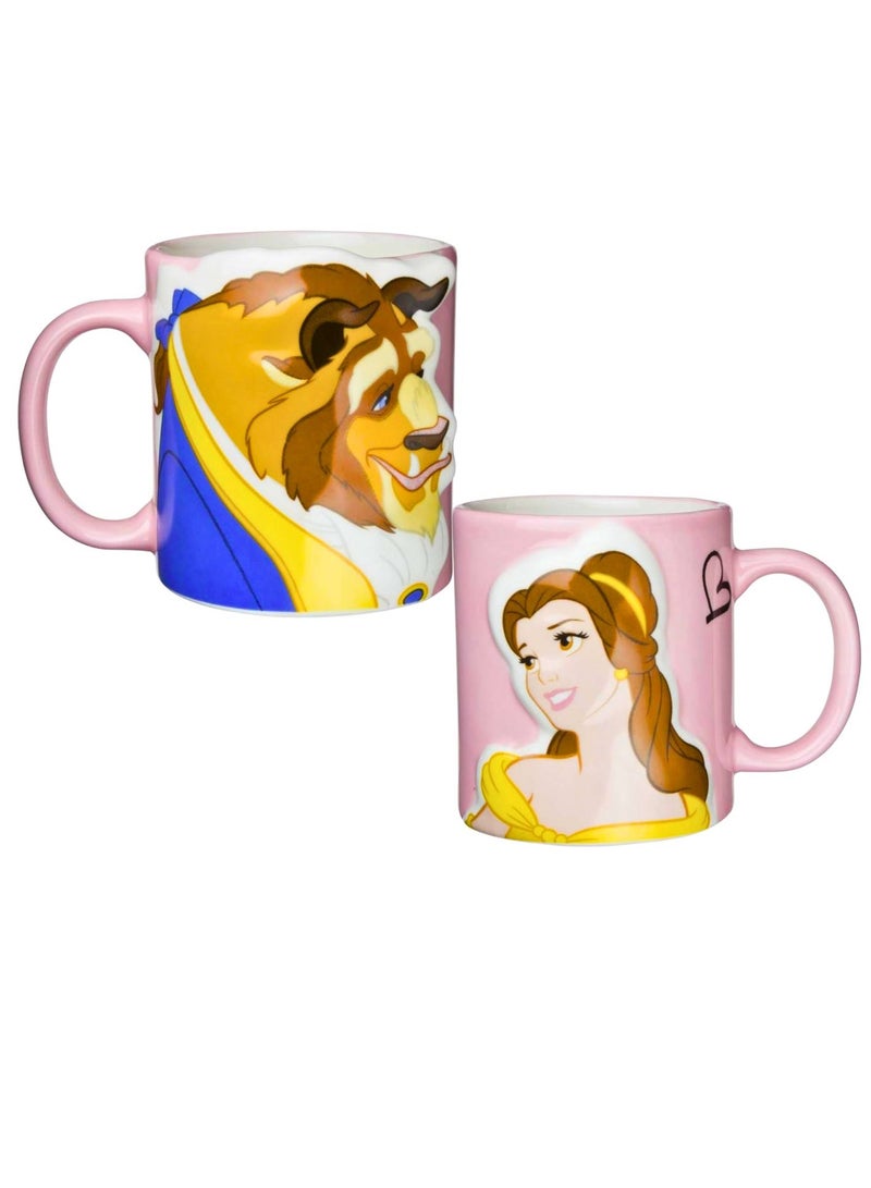ديزني كوب سيراميك بيل آند بيست مثالي بتصميمات تكميلية أكواب للقهوة والشاي والشوكولاتة الساخنة 350 مل - Image 1