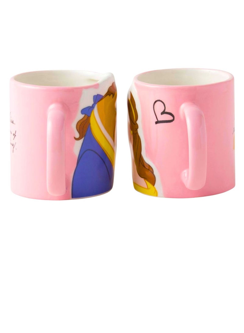 ديزني كوب سيراميك بيل آند بيست مثالي بتصميمات تكميلية أكواب للقهوة والشاي والشوكولاتة الساخنة 350 مل - Image 2