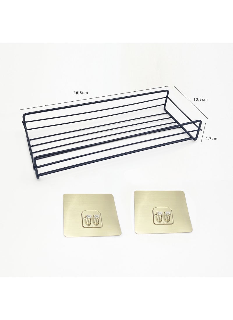 Generic - Wholesale Household Adhesive Wrought Iron Toilet Storage Rack Punch-free Corner Toilet Wall Bathroom Storage Rack - Image 1