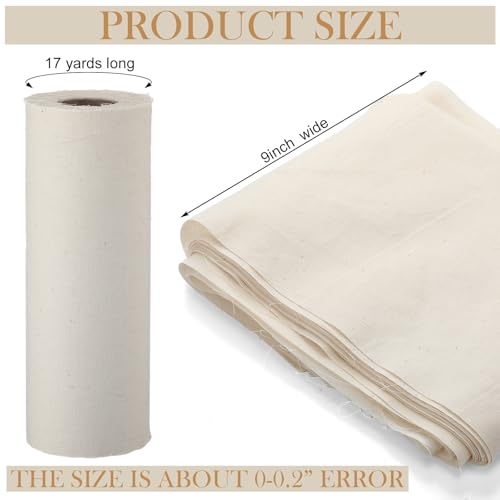 Hahafelt Bengkung Postpartum Belly Binding Wrap Traditional White Unbleached Muslin Cotton Cloth Postpartum Wrap for Women Pregnancy Waist Supply 17 Yards Long(Unlocked Edge) - Image 2