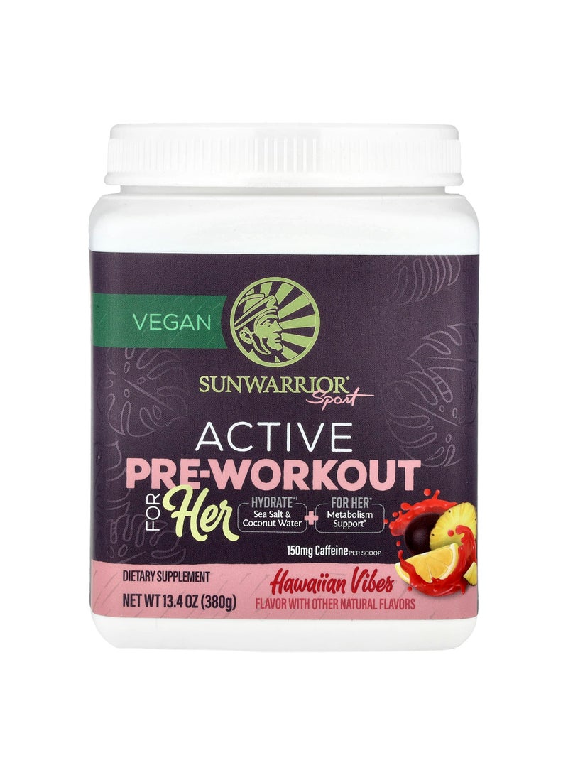 Sport, Active Pre-Workout For Her, Hawaiian Vibes, 13.4 oz (380 g)