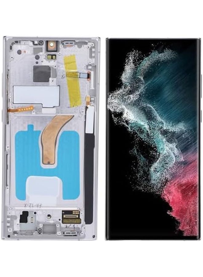 S22 Ultra SM S908U LCD Screen Replacement 6.7 Inch High Density Display Silver Repair Kit - Image 4