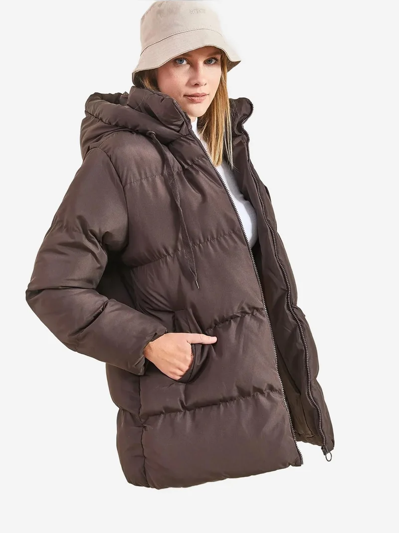 بيانكو لوتشي معطف بونشو مبطن سميك من لوتشي