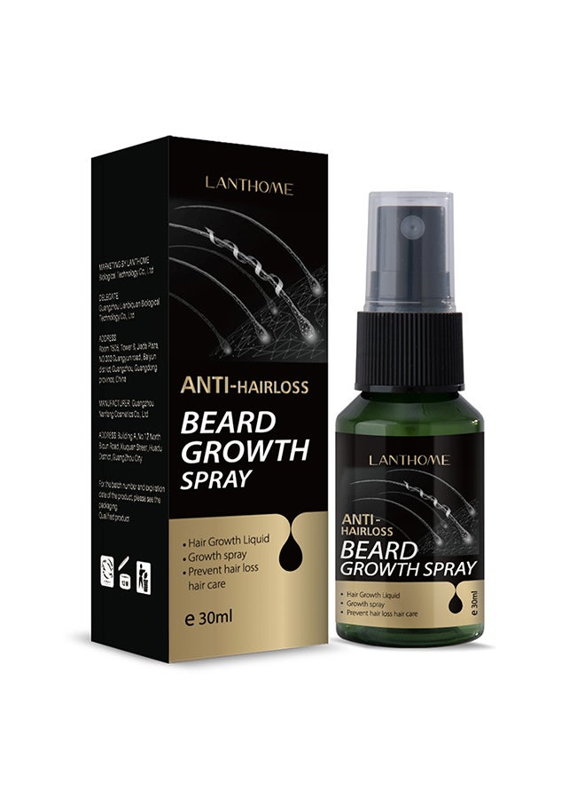 Lanthome LANTHOME Beard Growth Spray, Gentle Moisturizing and Nourishing Beard - 30ml - Image 1