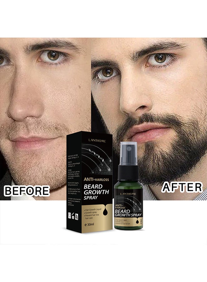 Lanthome LANTHOME Beard Growth Spray, Gentle Moisturizing and Nourishing Beard - 30ml - Image 3