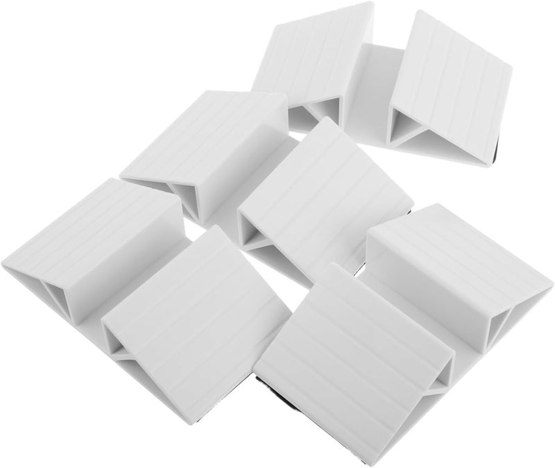ULTECHNOVO 4-Pack Triangle Base Stabilizer for Child Stair Gates and PET Fences Reinforcement Support Feet White Suitable for PET Safety and Stair Protection - Image 1