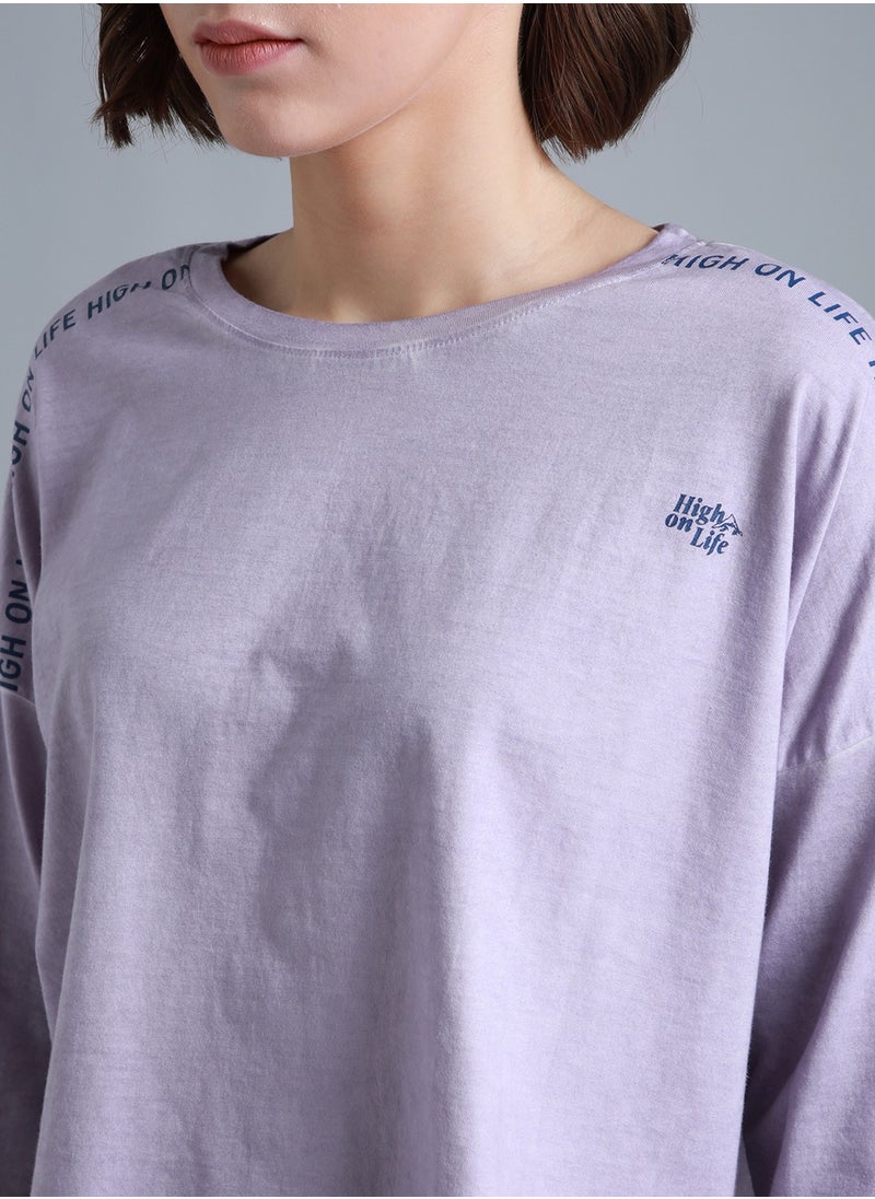 Boxy T-Shirt for Women - Lilac Cotton Drop-Shoulder - pzsku/Z86DFE02A2F5AB081E0FFZ/45/_/1720909930/e1a42a2e-de8a-474d-a75d-11b41e34a266