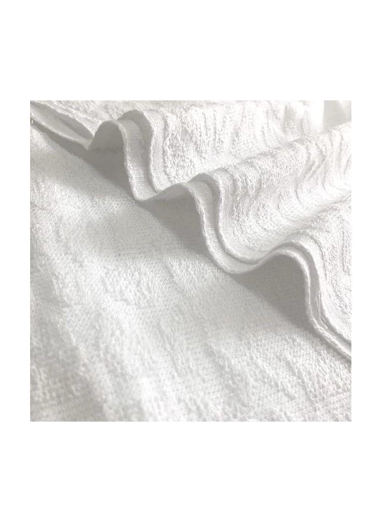 REBENUO Original Men's Hajj Umrah clothing Ahram 100% Cotton Super Soft 2 Pcs Towel Set.(top and Bottom) 42X82 inch New Dry Fast Microfiber Woven Technology. Ahrams Waterproof Belt 1000 grams  - Image 3
