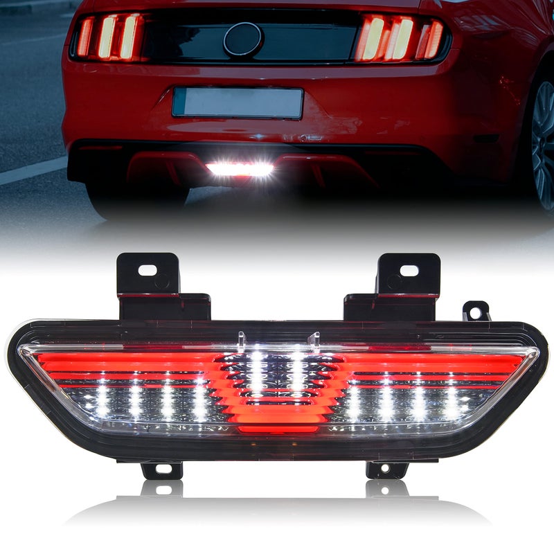 KEWISAUTO Backup Light for 20182021 Ford Mustang LED Red Tube 3rd Brake Light Center Parking Lamp Rear Running Reverse Back Up Lamp for Ford Mustang 20182021 Accessories 1PCS