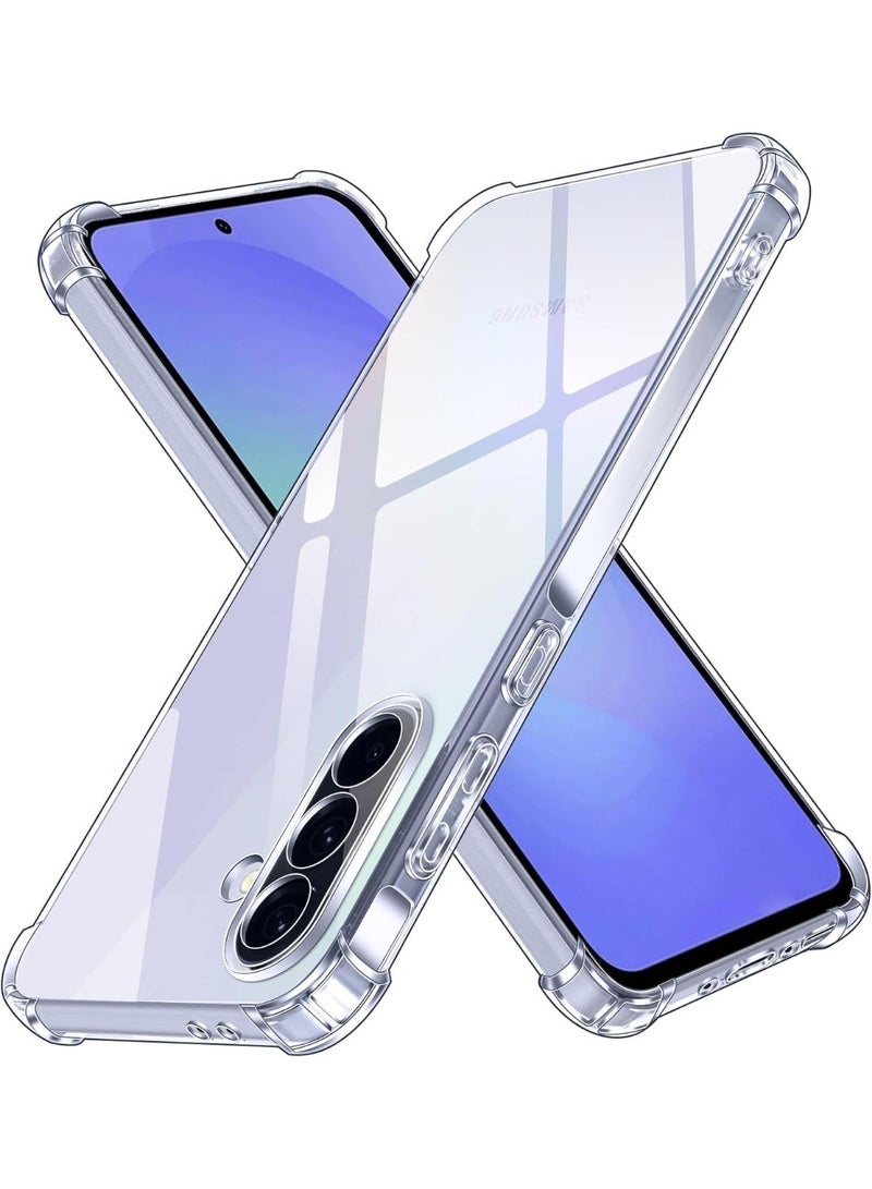 جراب شفاف ضد الصدمات متوافق مع هاتف سامسونج جلاكسي A36 - A56 - Image 1