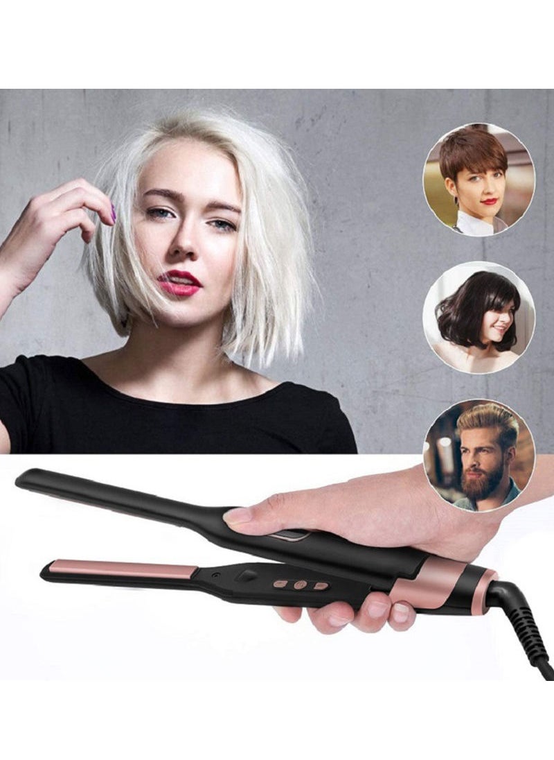 Sharpdo - Pencil Flat Iron, Small Flat Irons For Short Hair, Beard and Pixie Cut, Ceramic Tourmaline Mini Hair Straightener Dual Voltage With Adjustable Temperature, Auto Shut Off - Image 1