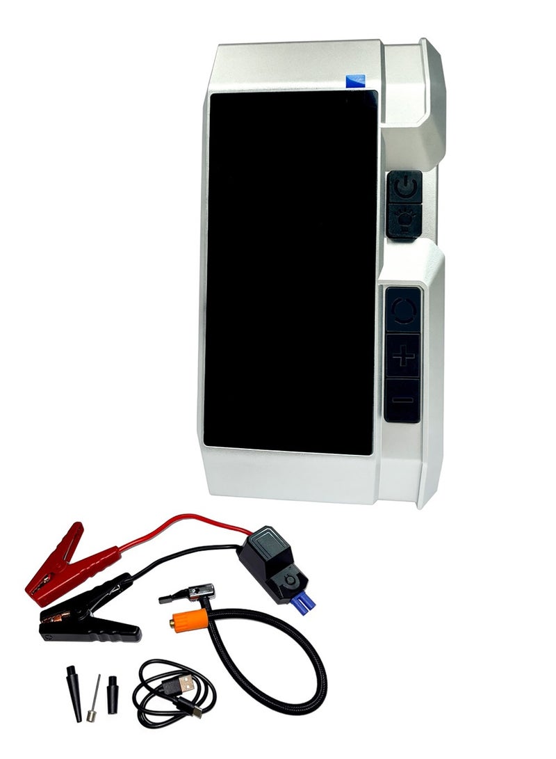 AGD Portable Car Jump Starter with Air Pump, Emergency LED Light, and Multiple Functions – Ideal for Road Trips - Image 5