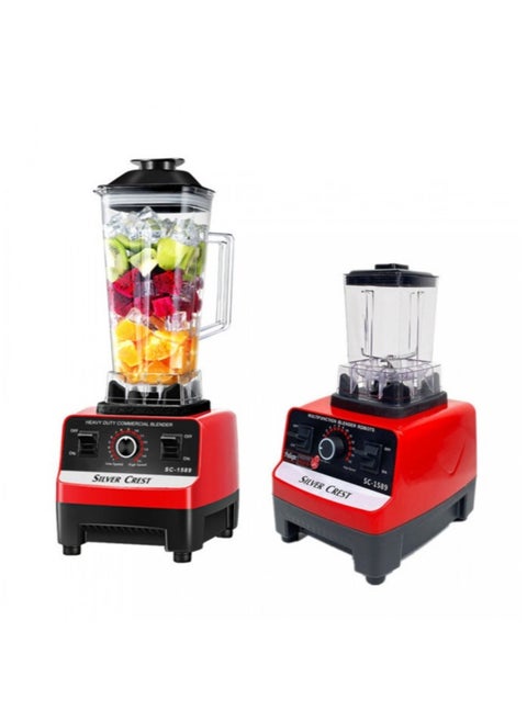 Electric Blender For Fruits, Soups And All Kinds Of Food With A Small Grinder For Spices And Coffee