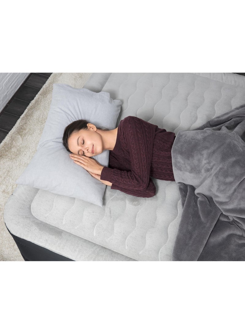 Bestway أفضل سرير هوائي كوين مع مضخة هواء مدمجة 203x152x46 سم | مرتبة هوائية | مرتبة قابلة للنفخ | سرير هوائي للتخييم الداخلي والخارجي - Image 5