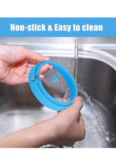 Generic Egg Ring, Fried Egg Mold, Egg Separator, Reusable Cooking Rings, Silicone Non-Stick Egg Shaper Ring with Egg and Pancake Non Stick Cooking Tool, Kitchen Cooking Tools (4 Pcs)  - Image 5