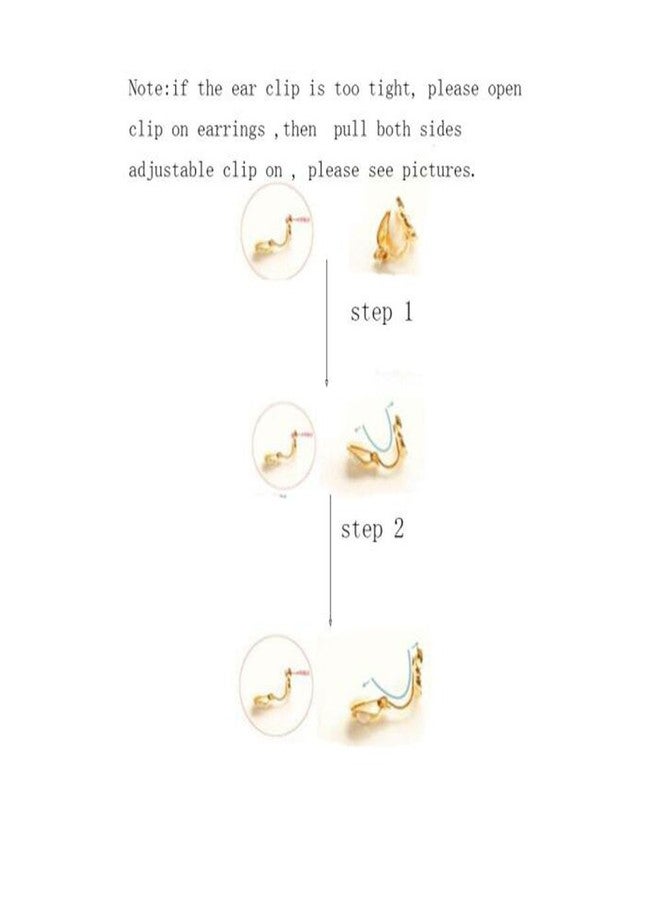 جريس جون أقراط بمشبك من اللؤلؤ الصناعي، بدون ثقب، مجوهرات ساحرة، مطلية بالفضة/الذهب، لؤلؤ 8 مم و12 مم (12 مم مطلية بالفضة) - Image 5